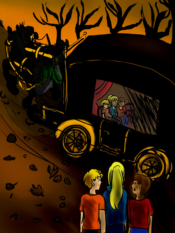 Illustration des Kinderbuchs Hilfe, es spukt